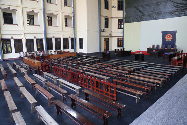 Phòng xét xử vụ án "đánh bạc nghìn tỷ" rộng gần 1.000m2.