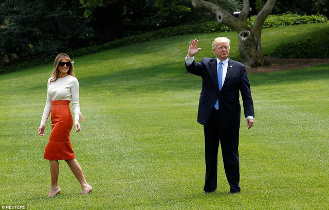 Trước khi bắt đầu chuyến công du, ông Trump chia sẻ, ông đã sẵn sàng cho chuyến xuất ngoại quan trọng. “Bảo vệ các quyền lợi của nước Mỹ đó là những điều tôi muốn làm”, ông Trump nói. (Ảnh: Reuters)