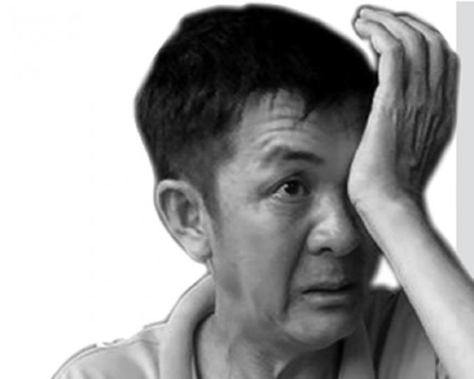 Giọt nước mắt uất ức của một người dân Long Hưng khi thuật lại sự việc bị lấp.