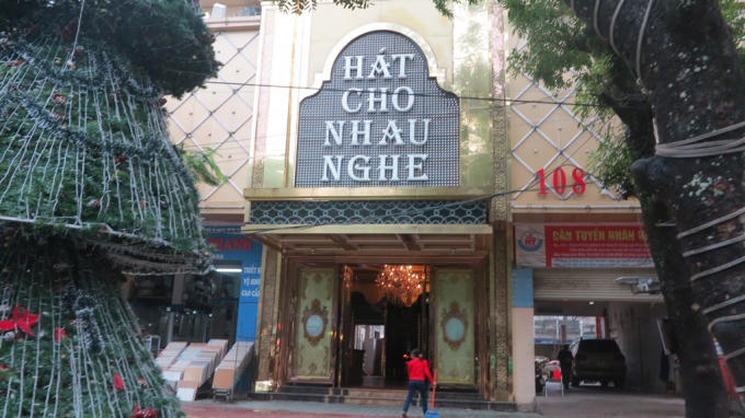 Quán karaoke nơi xảy ra vụ nổ súng.