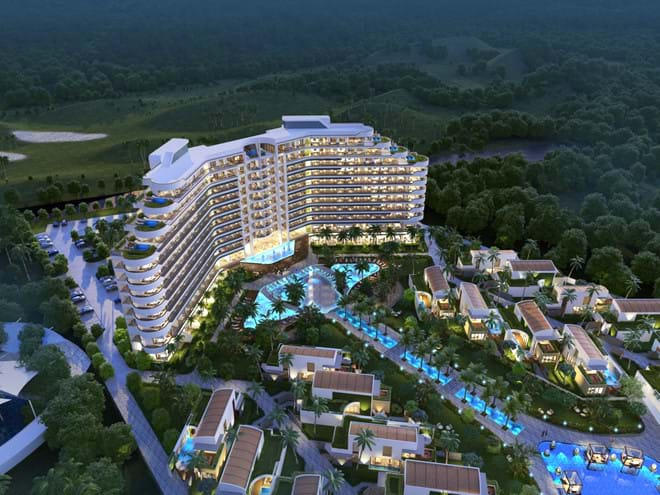 Dự án condotel Kahuna Hồ Tràm tại Bài Rịa - Vũng Tàu. (Ảnh: Người đô thị)