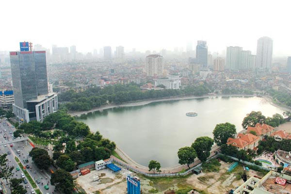 Toàn cảnh hồ thành công.