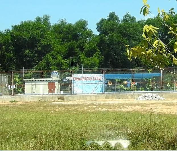 Bể bơi nơi xẩy ra vụ đuối nước thương tâm.