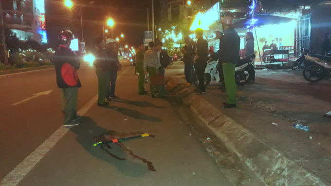 Hiện trường vụ án Võ Kim Minh đâm chết con trai.