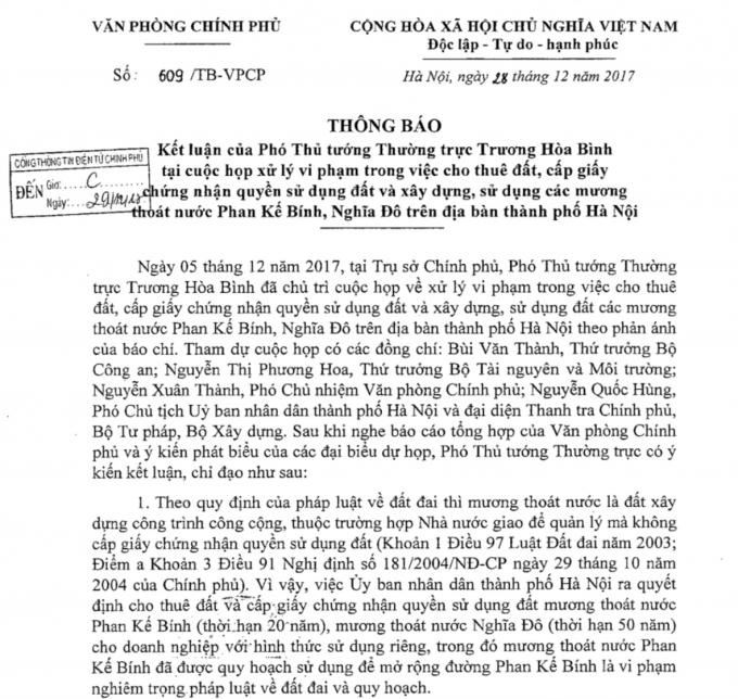 Nhiều sai phạm tại mương thoát nước Phan Kế Bính đã được chỉ rõ là vi phạm nghiêm trọng pháp luật về đất đai và quy hoạch.