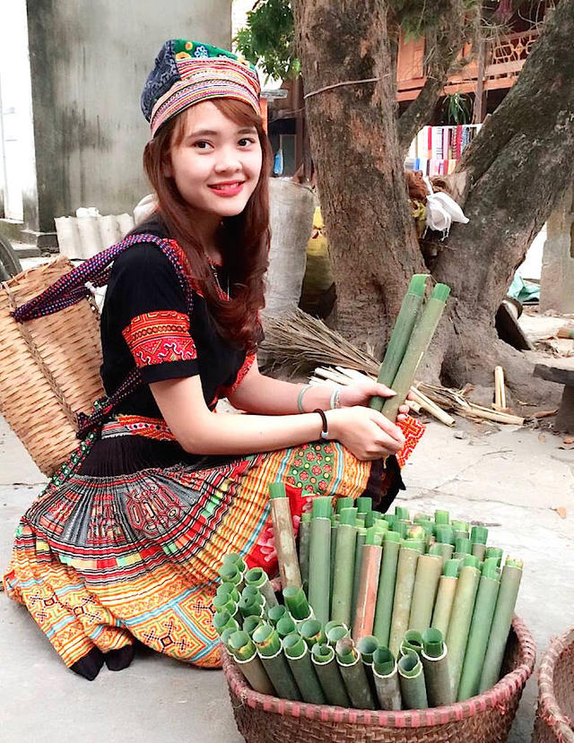 Em Pay Thị Huyền hiện đang học năm cuối Học viện Hành chính Quốc gia tại Hà Nội.