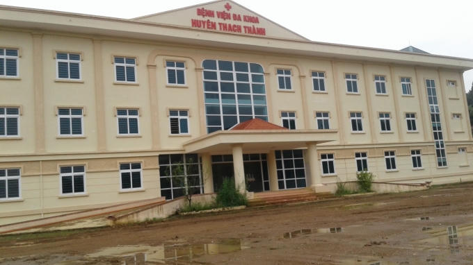 Bệnh viện đa khoa huyện Thạch Thành đang trong quá trình hoàn thiện, dự kiến cuối năm nay sẽ đưa vào hoạt động.