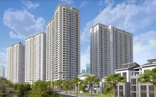 Tòa CT1 được đánh giá có địa thế đẹp nhất toàn khu.