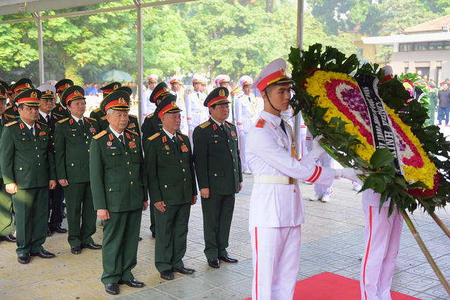 Đang diễn ra Lễ viếng nguy&ecirc;n Tổng B&iacute; thư Đỗ Mười
