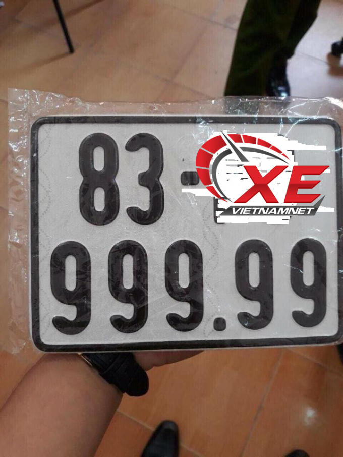 Cận cảnh biển số ngũ quý 9 bấm được của một người dân Sóc Trăng.