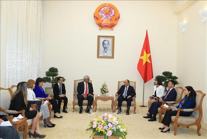 Quang cảnh buổi tiếp. Ảnh: Thống Nhất/TTXVN