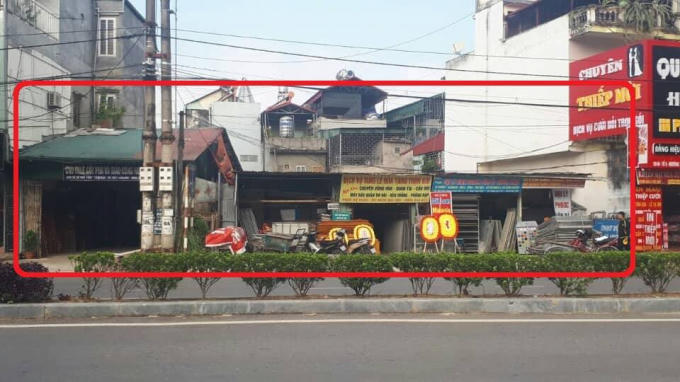 Hiện trạng khu đất trước khi cưỡng chế để gộp lại