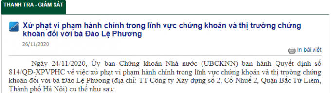 xu phat chung khoan
