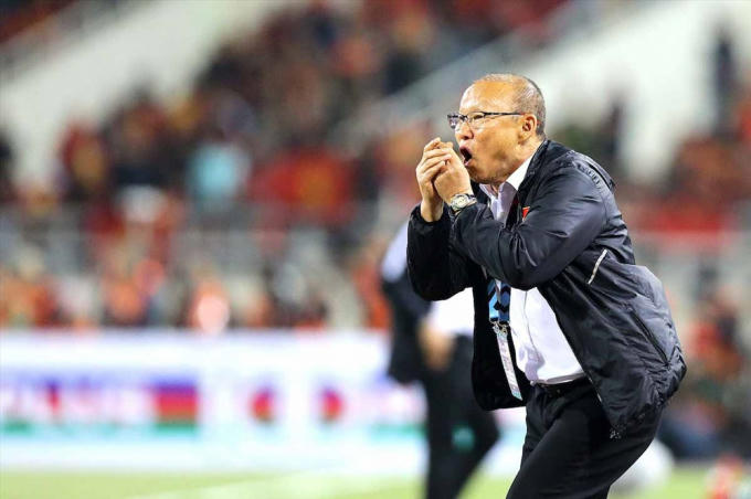 HLV Park Hang-seo đã có được danh hiệu chính thức đầu tiên với bóng đá Việt Nam. Ảnh: AFF