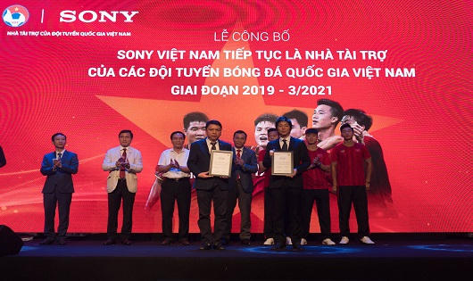 Sony Việt Nam tiếp tục là Nhà tài trợ của các Đội tuyển Bóng đá Quốc gia Việt Nam giai đoạn 2019-3/2021