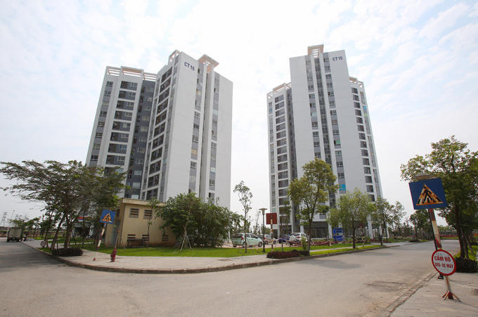 Tòa nhà chung cư tại khu Đô thị Tứ Hiệp