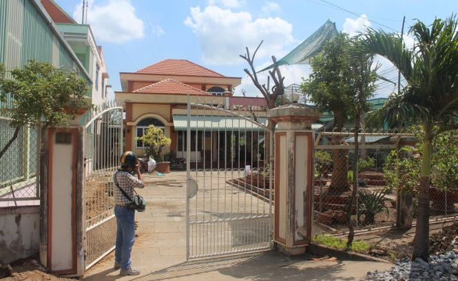 Căn nhà của thiếu tướng Lưỡng - nơi xảy ra vụ trộm (Ảnh: Hoài Thương).