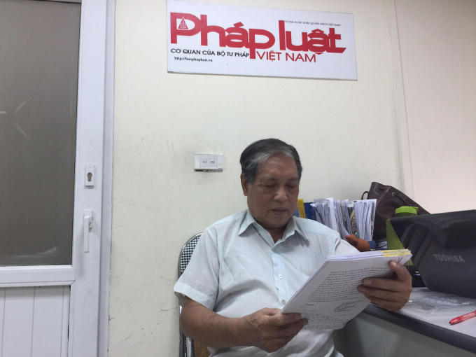 Ông Hanh phản ánh sự việc với phóng viên Báo Pháp luật Việt Nam.