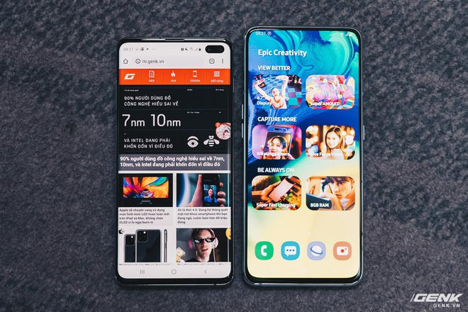 Samsung Galaxy A80. Ảnh Genk.