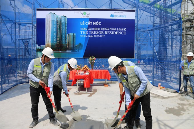 Lễ cất n&oacute;c dự &aacute;n The Tresor Residence ng&agrave;y 24/05/2017.