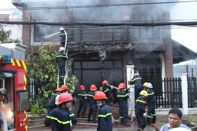 Hiện trường vụ cháy.