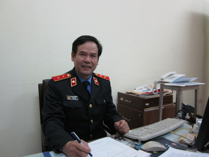 Ông Đỗ Xuân Tựu trong một lần trả lời PV Phapluatplus.vn