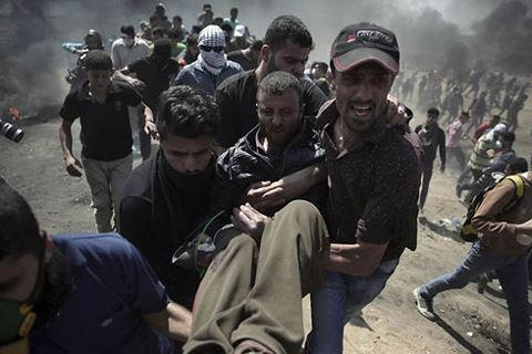 Cuộc đụng độ giữa người Palestine và lực lượng an ninh Israel khiến nhiều người bị thương.