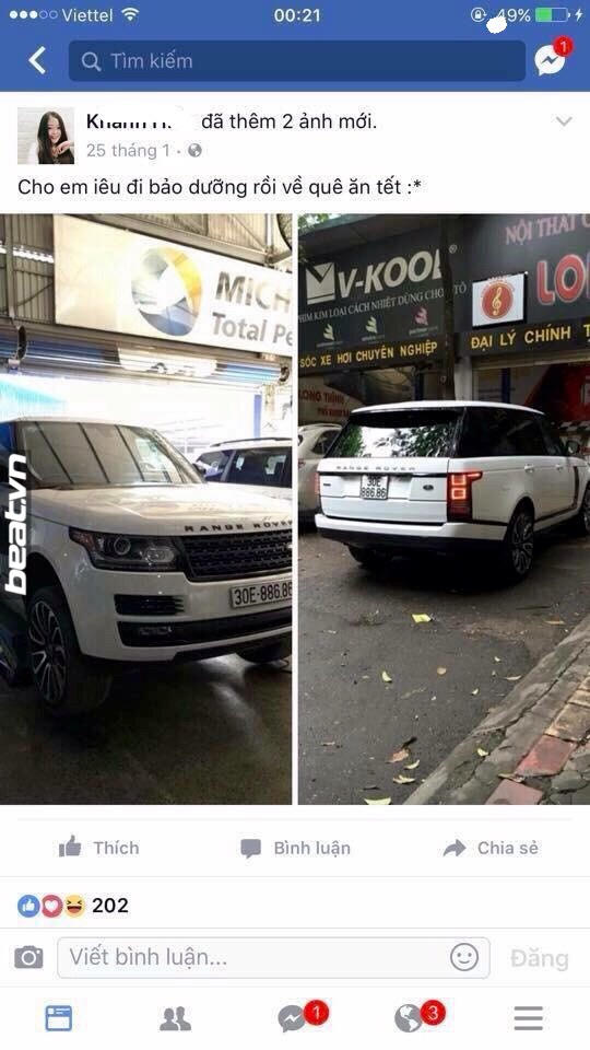 Hot girl "nổ" cho xế hộp của mình đi bảo dưỡng. Ảnh: Beat.vn