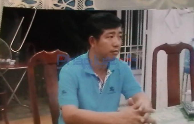 Đỗ Nguyễn Phương Lâm tại cơ quan công an.