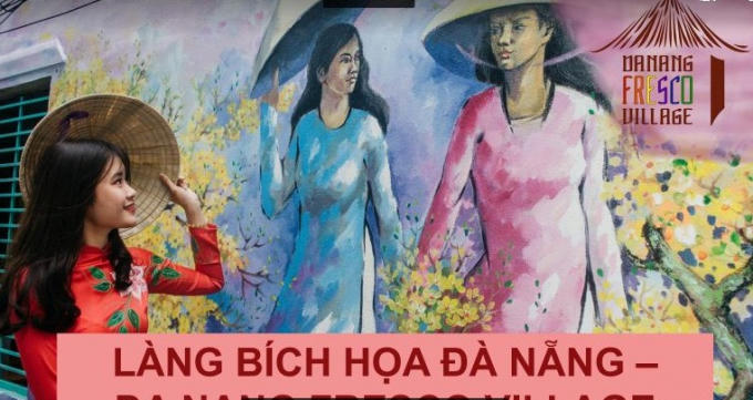 Làng bích họa Đà Nẵng nằm ở hẻm 75 Nguyễn Văn Linh, quận Hải Châu, TP Đà Nẵng.