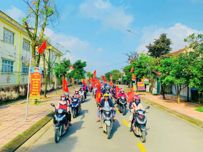 Nhằm tuyên truyền về ý nghĩa của "Ngày hội toàn dân".