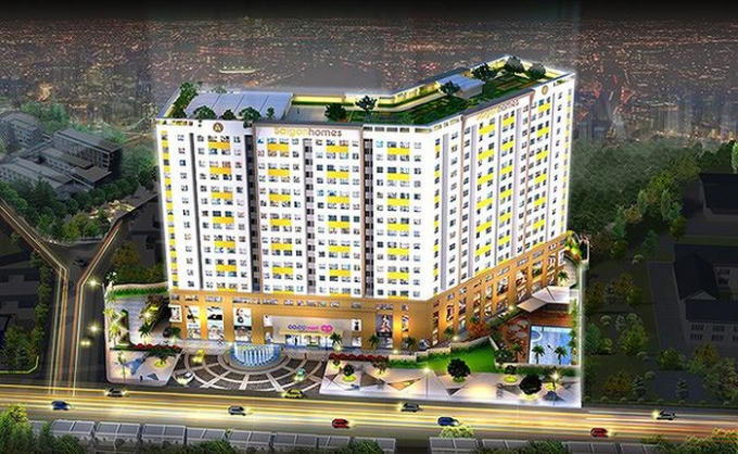 Dự án khu chung cư Nhà Sài Gòn (Saigon Home) đang được chủ đầu tư cầm cố ở ngân hàng
