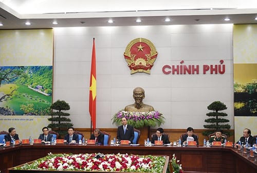 Thủ tướng Nguyễn Xuân Phúc: Thủ tướng Nguyễn Xuân Phúc chủ trì phiên họp đầu tiên với các thành viên Chính phủ mới được kiện toàn. Ảnh: VGP/Quang Hiếu.