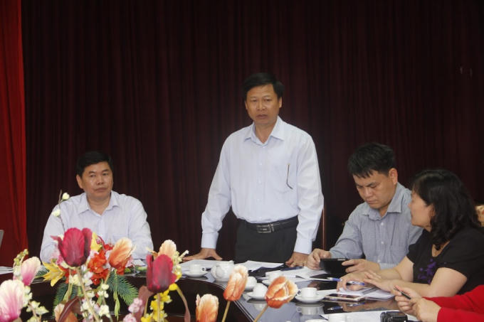 Ông Phạm Duy Hưng, Phó Chủ tịch UBND tỉnh Bắc Kạn phát biểu tại buổi giao ban báo chí ngày 28/4.