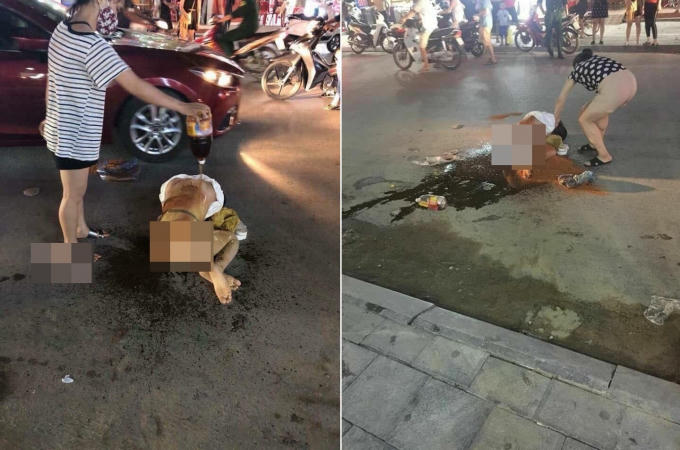 Nạn nhân bị đánh hội đồng giữa phố, bị đổ nước mắt, ớt bột lên người