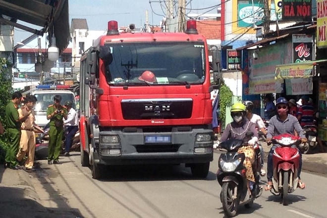 Hiện trường vụ tai nạn giao thông. Ảnh: Lê Trai.