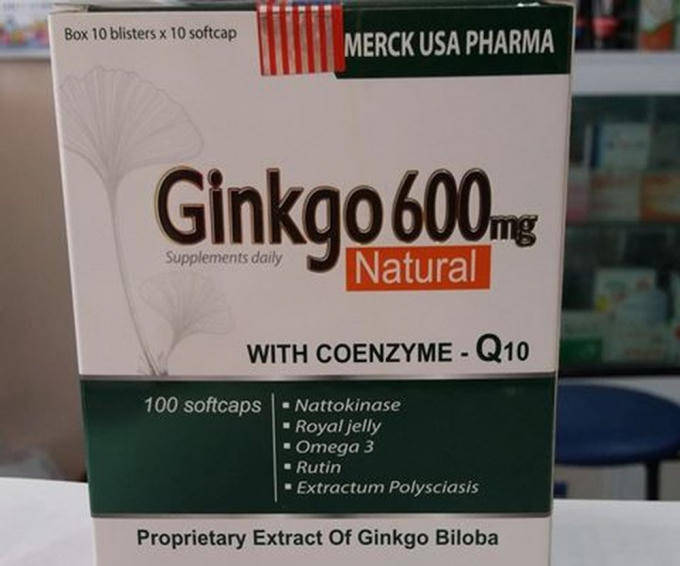 Sản phẩm “Ginkgo 600” có chất lượng không phù hợp với tiêu chuẩn đã công bố áp dụng