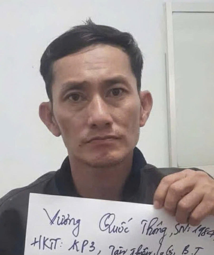 Đối tượng Vương Quốc Thông. Ảnh: Công an Lâm Đồng