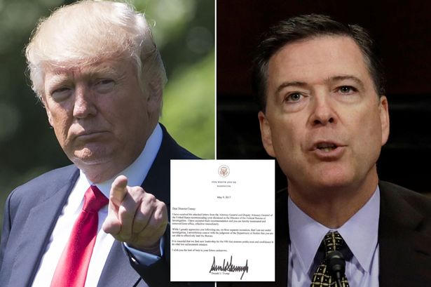 Tổng thống Mỹ Donald Trump khiến chính trường Mỹ sốc khi sa thải Giám đốc FBI. (Ảnh: Daily Mirror)