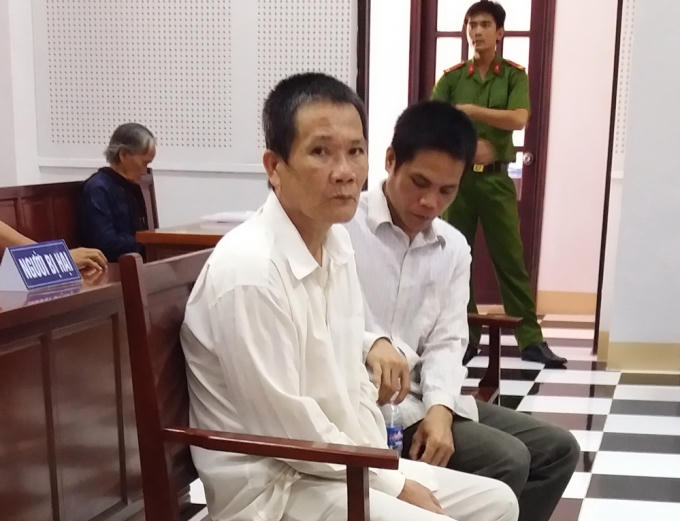 Bị cáo Chiến tại phiên tại tòa án cấp cao.