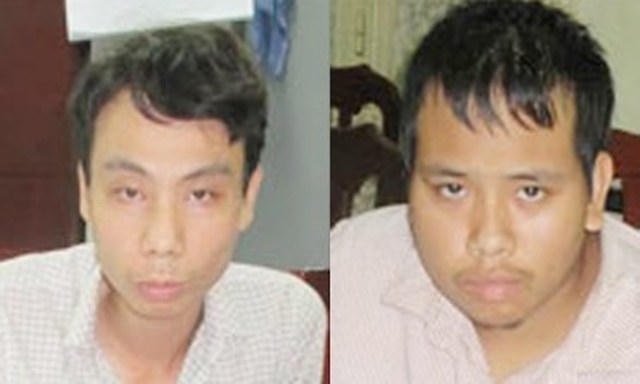 Hai đối tượng Linh và Trường (Ảnh: Tiền Phong)