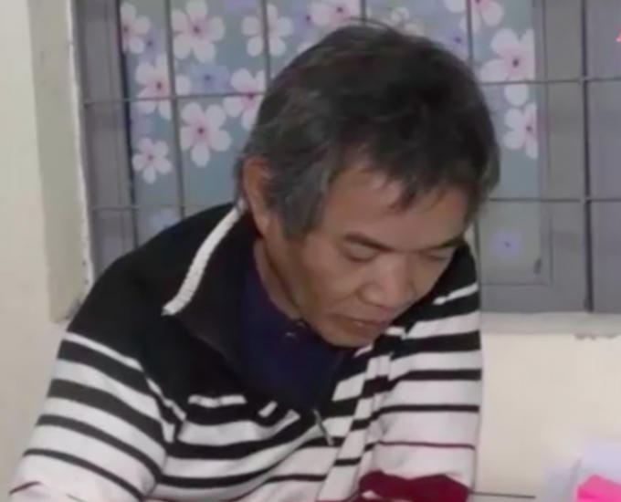 Ông Nguyễn Văn Thành tại cơ quan công an.