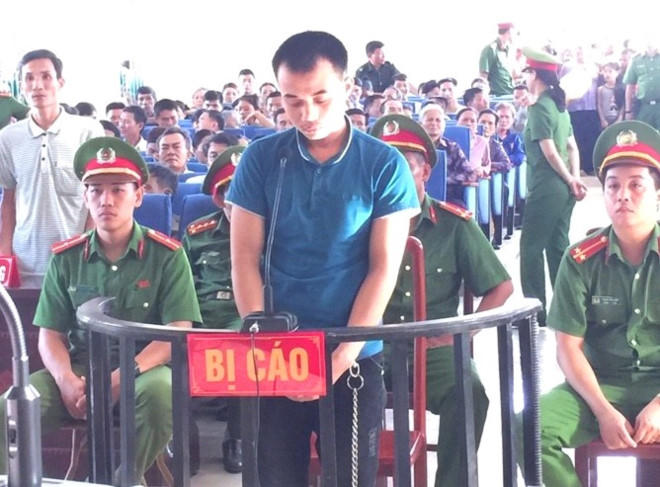 Nguyễn Văn Cường tại phiên tòa sơ thẩm. (Ảnh: Zing.vn)