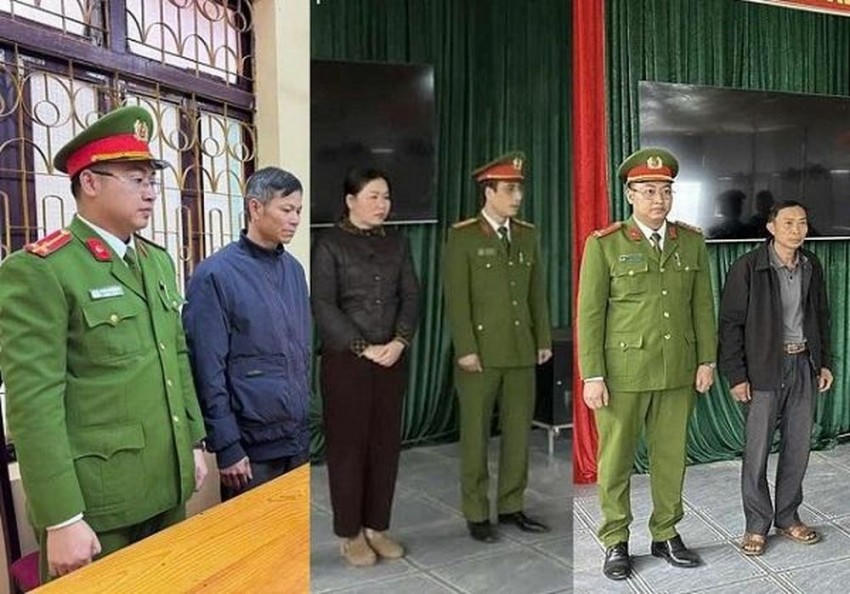 3 bị can bị khởi tố. (Ảnh: Công an tỉnh Tuyên Quang).