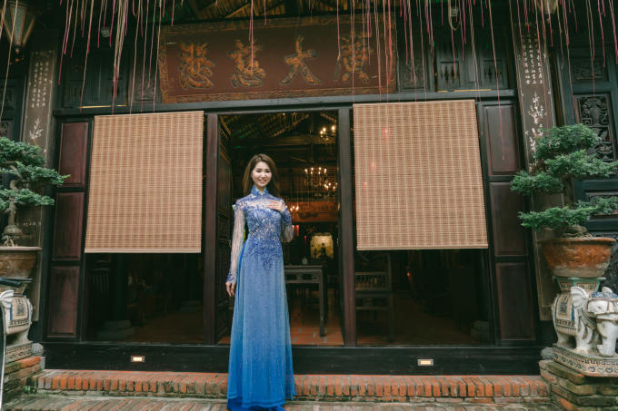 Miss Grand Nhật Bản gây bất ngờ khi xuất hiện trong tà áo dài Việt Nam
