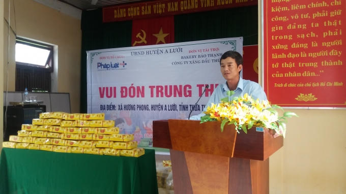 Ông Mai Văn Linh (Chủ tịch UBND xã Hương Phong) gửi lời cảm ơn đến Pháp luật Plus.