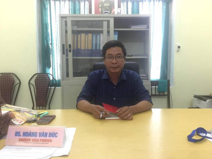 Ông Hoàng Văn Đức, Chánh văn phòng Sở Y tế tỉnh Thừa Thiên Huế trong một buổi làm việc với Pháp luật Plus trước đó. (Ảnh: Đăng Hậu)
