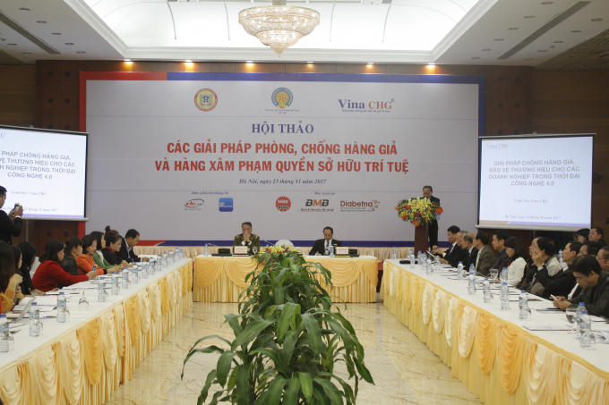 Hội thảo "Các giải pháp phòng, chống hàng giả và hàng xâm phạm quyền sở hữu trí tuệ".