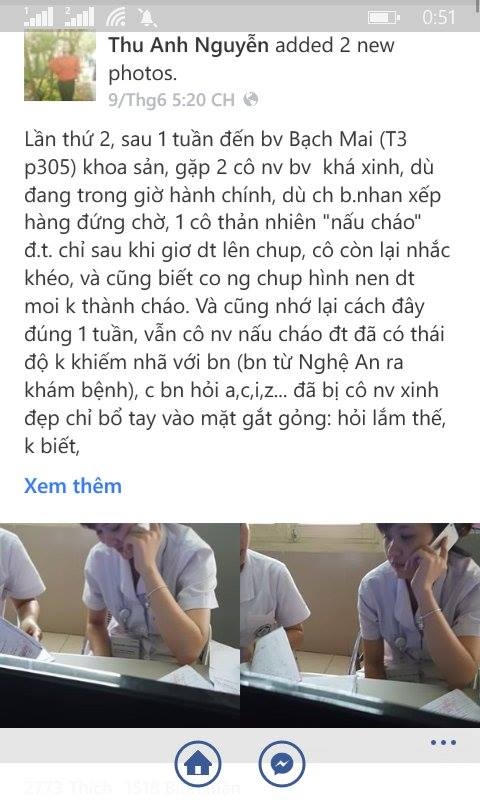 Dòng trạng thái của Facebooker Thu Anh Nguyễn thu hút đống đảo sự chú ý của dân mạng. Ảnh: FBNV.