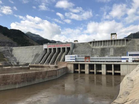 Toàn cảnh công trình Thủy điện Lai Châu. Ảnh: Mai Phương/BNEWS/TTXVN.